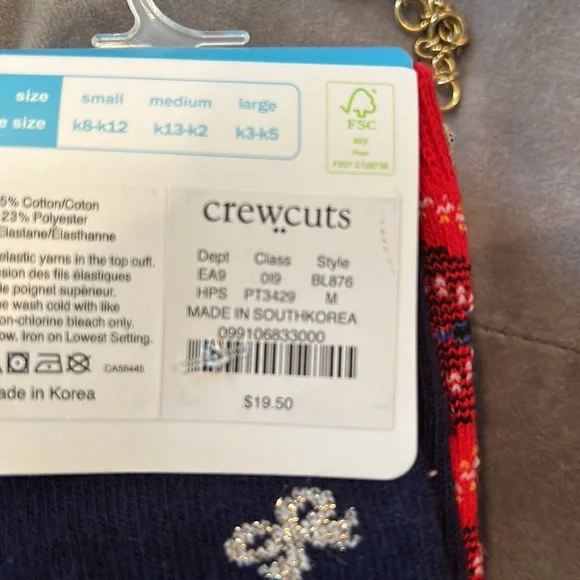 Brand New HolidayGirls Crewcut Socks! - Picture 7 of 7